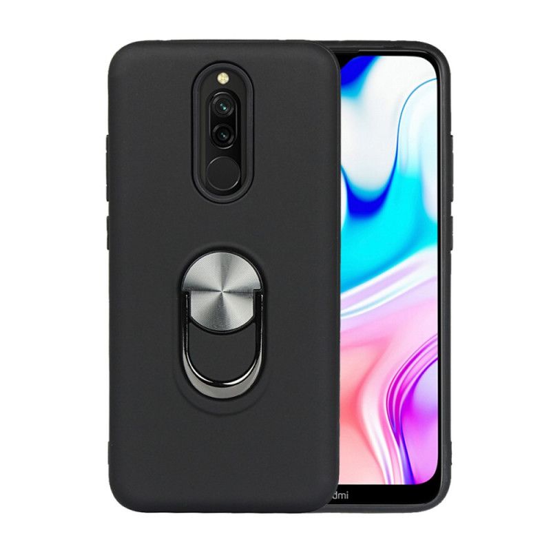 Cover Hoesje Xiaomi Redmi 8 Rood Zwart Telefoonhoesje Afneembaar Met Steunring