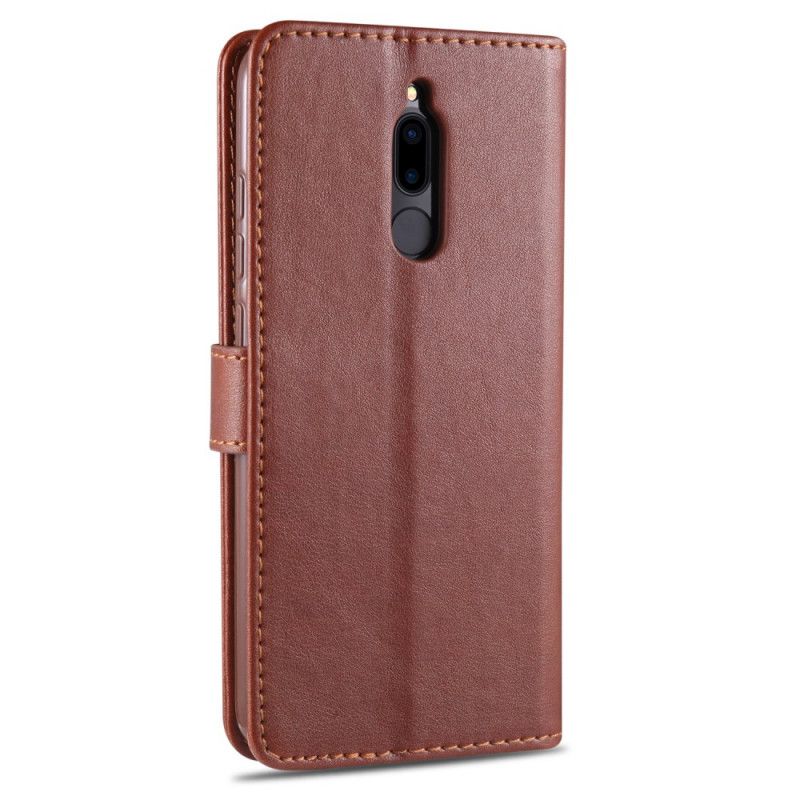 Flip Case Leren Xiaomi Redmi 8 Magenta Zwart Kunstleer Azns