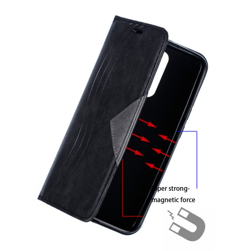 Folio-hoesje Xiaomi Redmi 8 Rood Grijs Golfleder Stijl