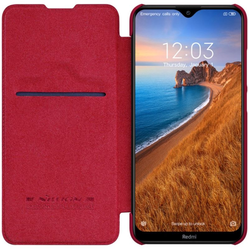 Folio-hoesje Xiaomi Redmi 8 Rood Zwart Nillkin Qin-Reeks