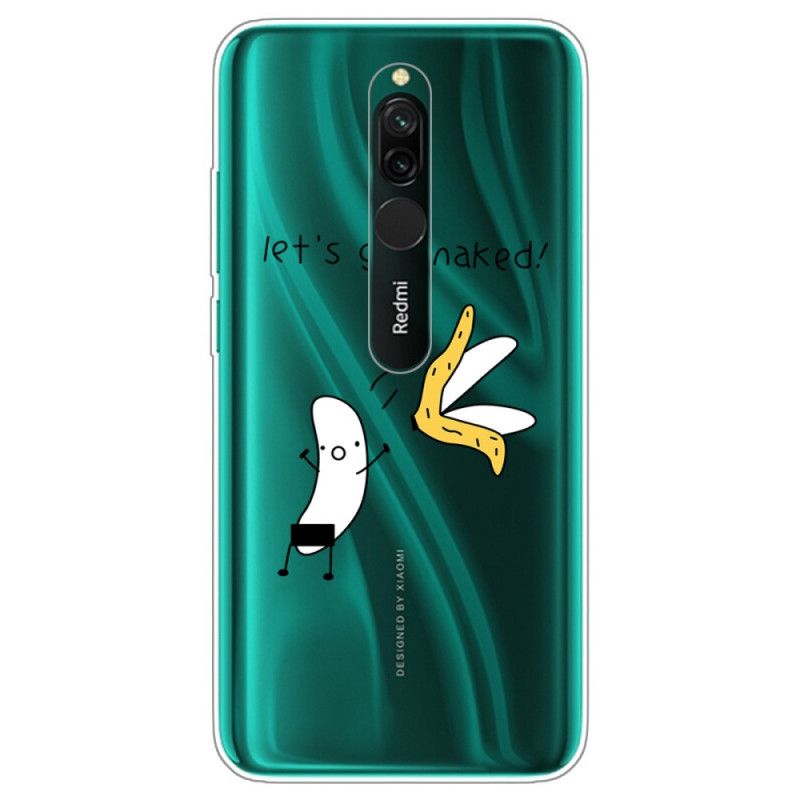 Hoesje voor Xiaomi Redmi 8 Banaan. Laten We Ons Uitkleden