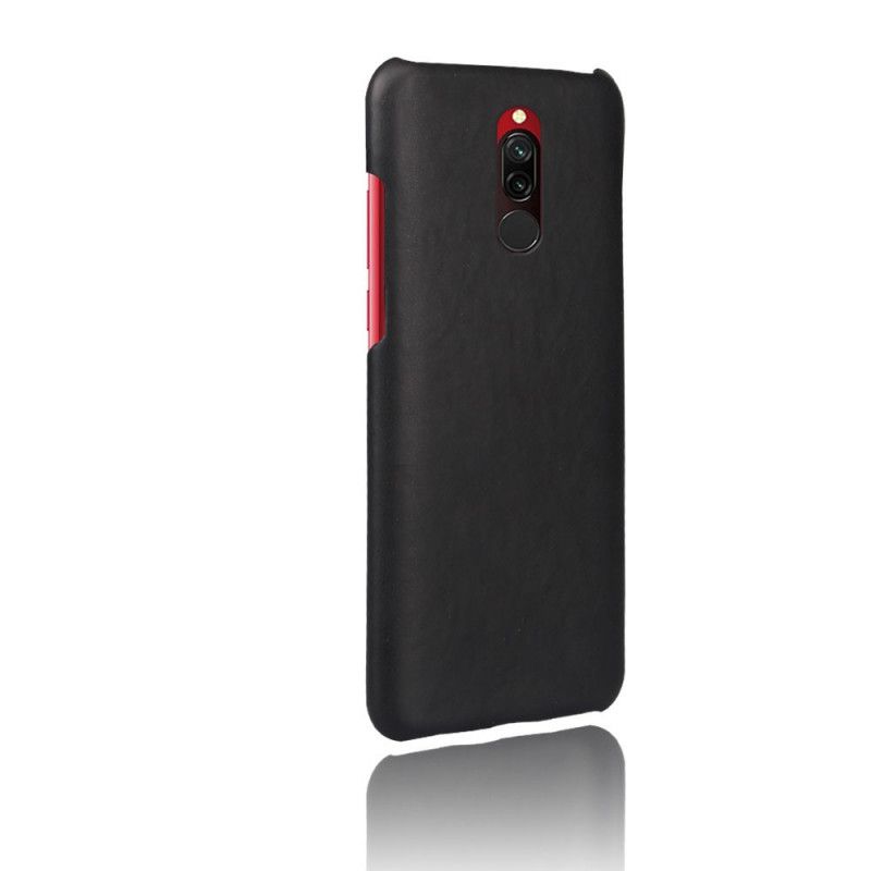 Hoesje voor Xiaomi Redmi 8 Donkerblauw Rood Ksq Leereffect