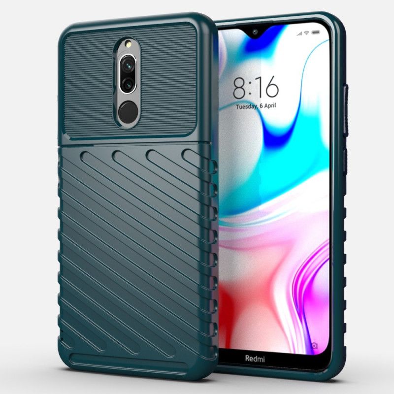 Hoesje voor Xiaomi Redmi 8 Groen Zwart Donderreeks