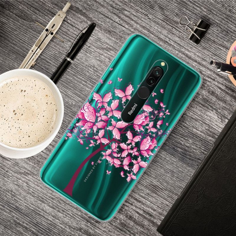 Hoesje voor Xiaomi Redmi 8 Roze Boomtop