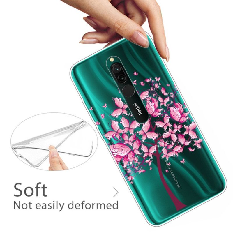 Hoesje voor Xiaomi Redmi 8 Roze Boomtop