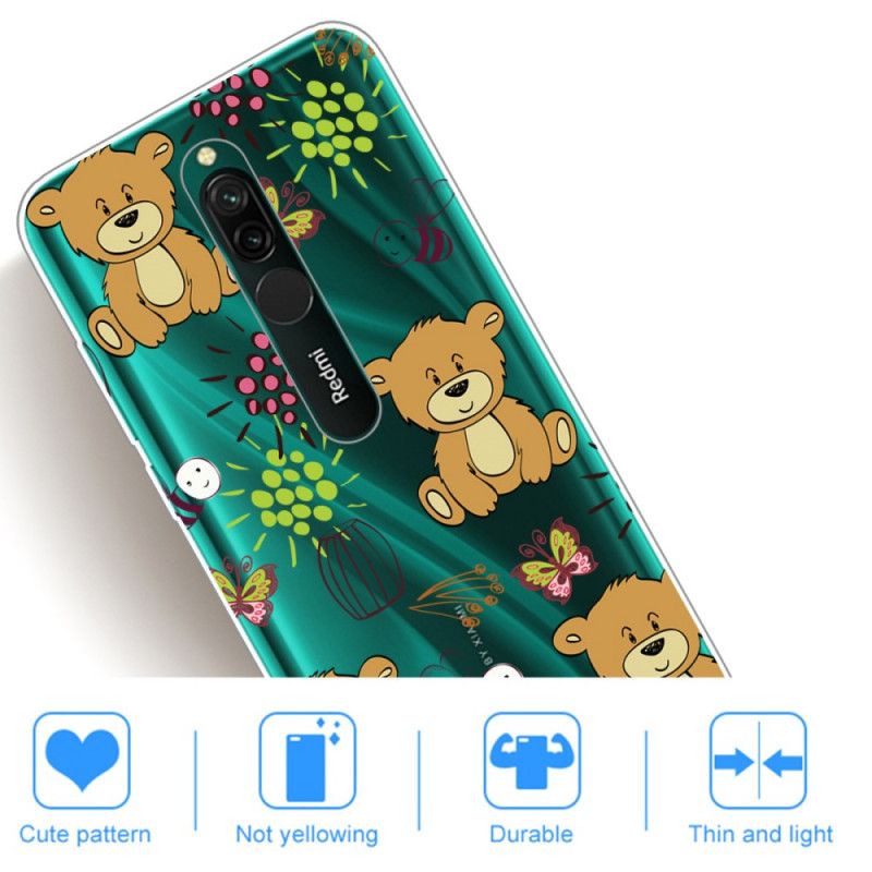 Hoesje voor Xiaomi Redmi 8 Top Teddyberen