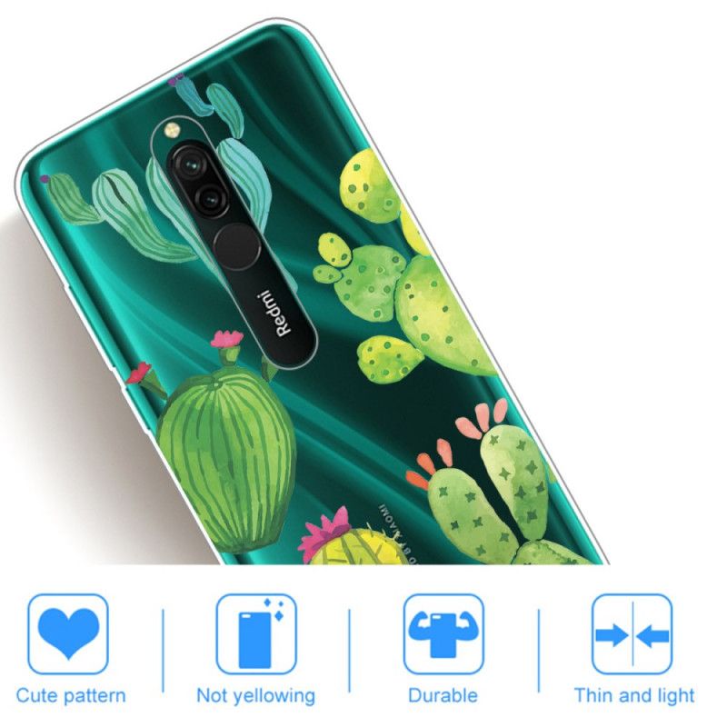 Hoesje Xiaomi Redmi 8 Aquarel Cactus