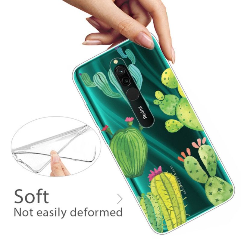 Hoesje Xiaomi Redmi 8 Aquarel Cactus