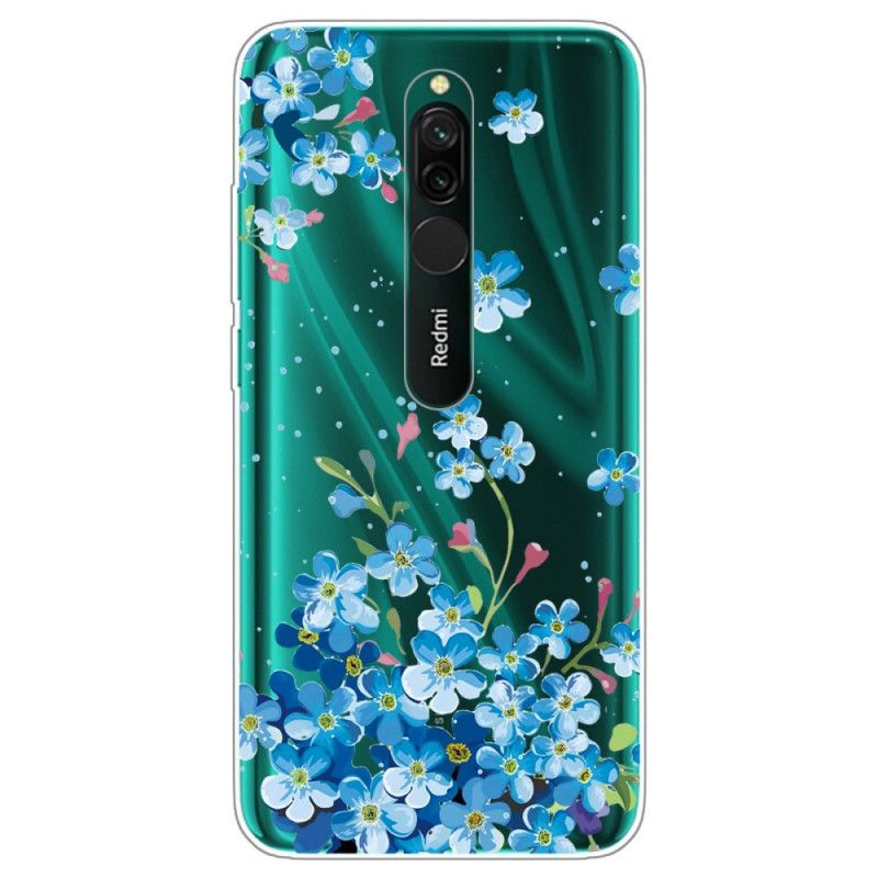 Hoesje Xiaomi Redmi 8 Boeket Blauwe Bloemen