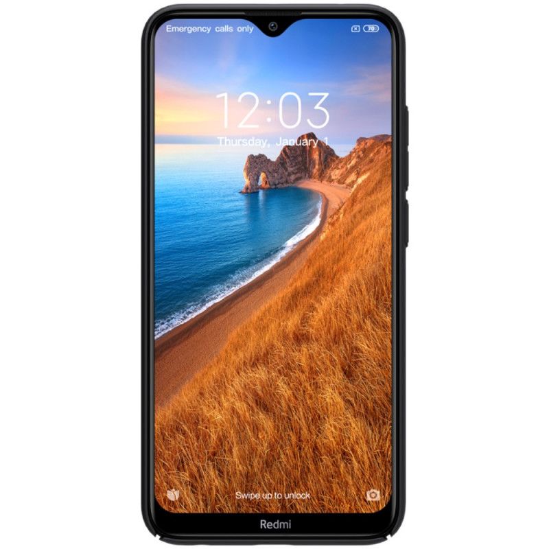 Hoesje Xiaomi Redmi 8 Cyaan Zwart Stijve Frosted Nillkin