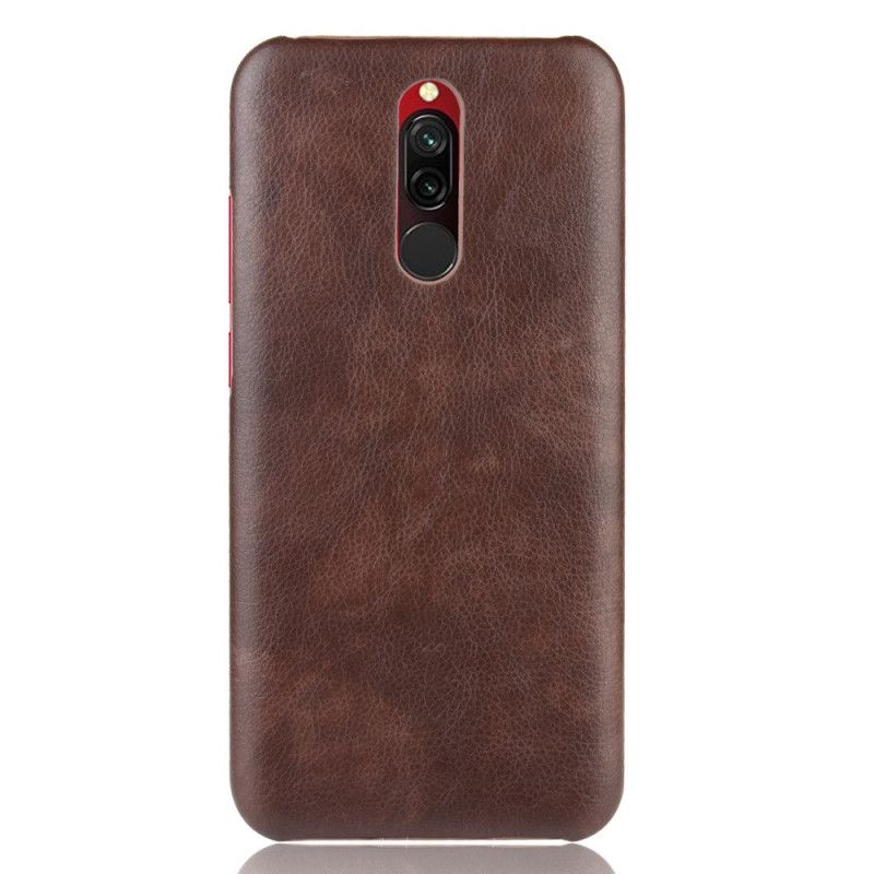 Hoesje Xiaomi Redmi 8 Grijs Zwart Performance Leereffect