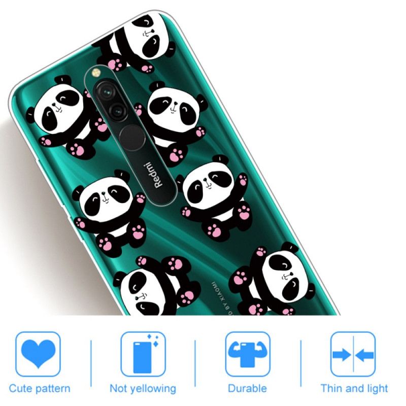 Hoesje Xiaomi Redmi 8 Leuke Panda'S