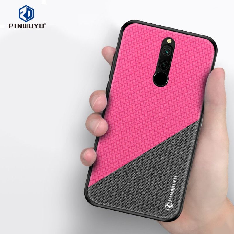 Hoesje Xiaomi Redmi 8 Magenta Zwart Pinwuyo Eer-Serie