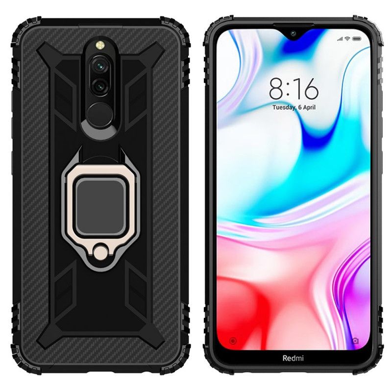 Hoesje Xiaomi Redmi 8 Rood Zwart Premium Ring