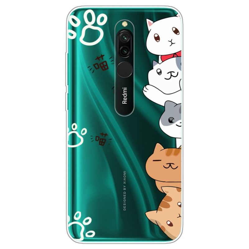 Hoesje Xiaomi Redmi 8 Telefoonhoesje Hallo Katten