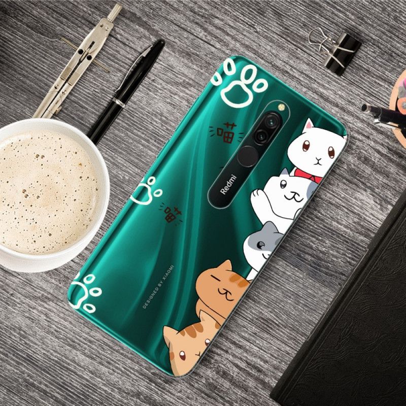 Hoesje Xiaomi Redmi 8 Telefoonhoesje Hallo Katten