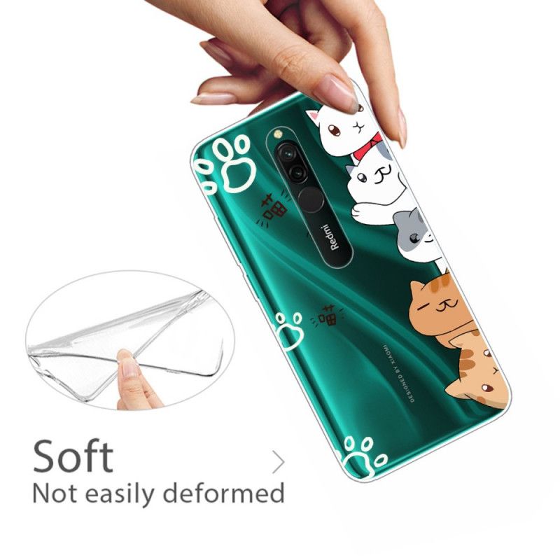 Hoesje Xiaomi Redmi 8 Telefoonhoesje Hallo Katten