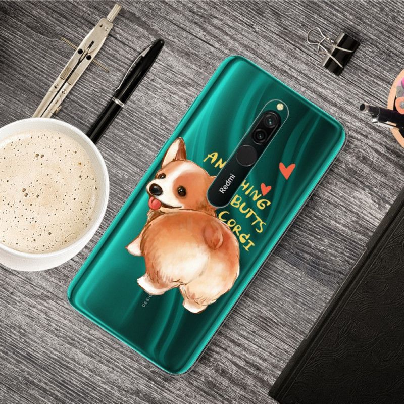 Hoesje Xiaomi Redmi 8 Telefoonhoesje Hond Kust Mijn Reet