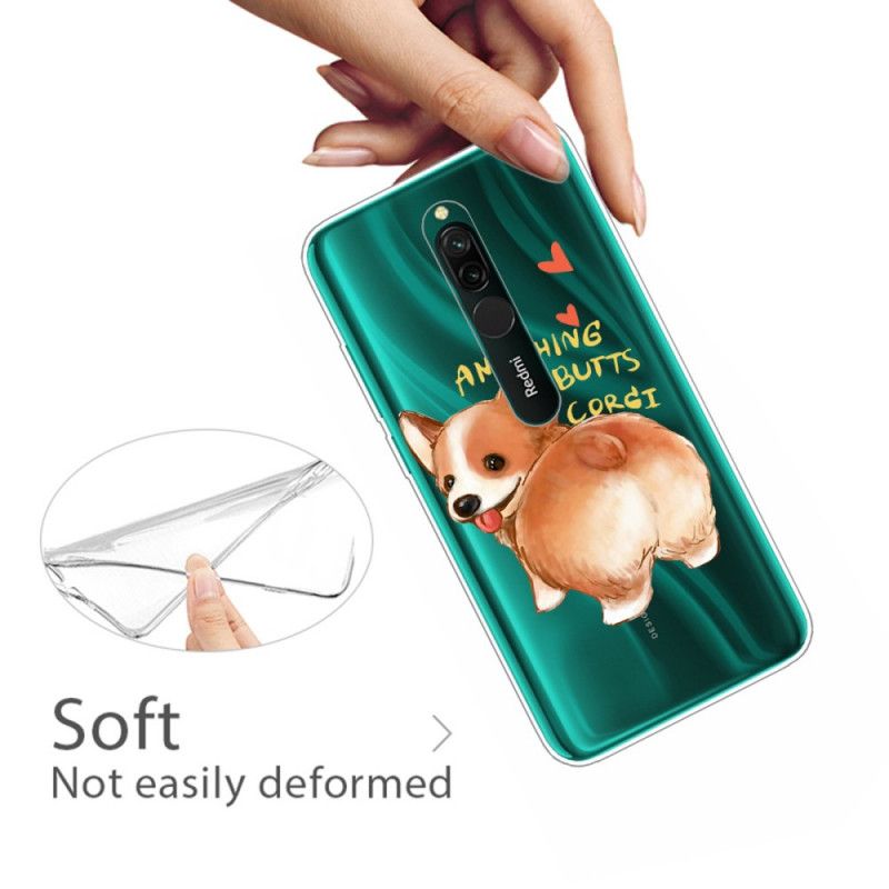 Hoesje Xiaomi Redmi 8 Telefoonhoesje Hond Kust Mijn Reet