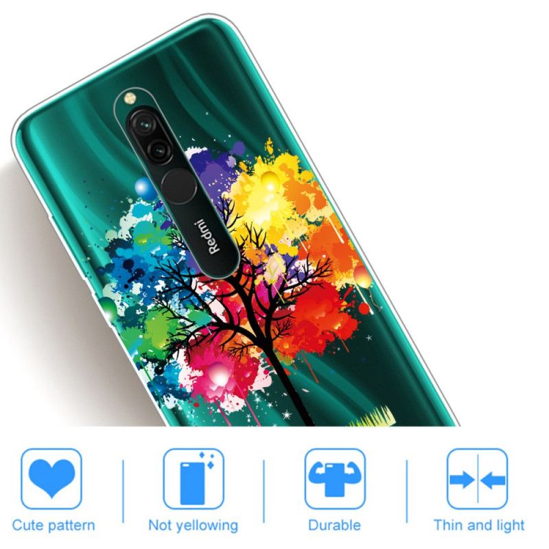 Hoesje Xiaomi Redmi 8 Transparante Aquarelboom