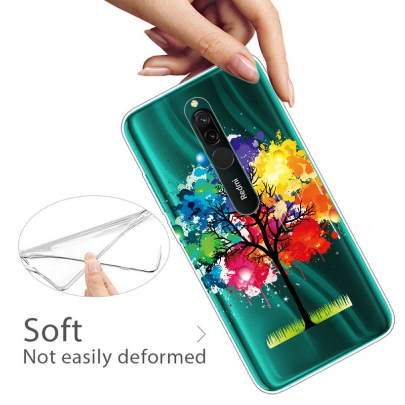 Hoesje Xiaomi Redmi 8 Transparante Aquarelboom