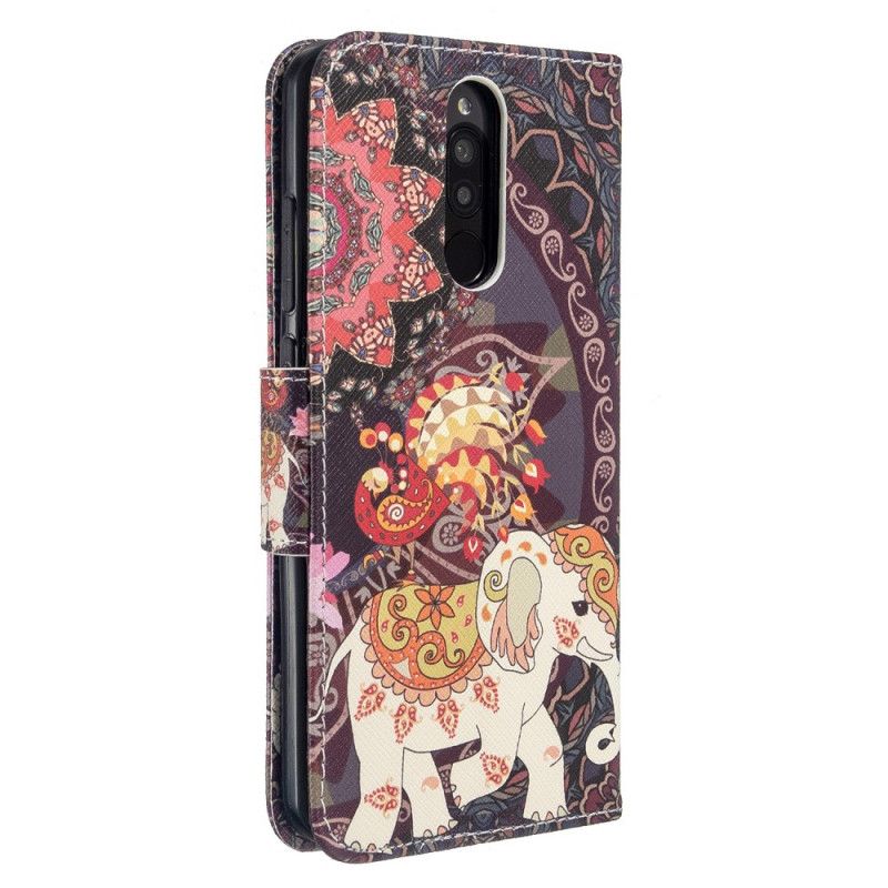 Leren Hoesje Xiaomi Redmi 8 Indische Olifanten