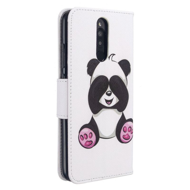 Leren Hoesje Xiaomi Redmi 8 Leuke Panda