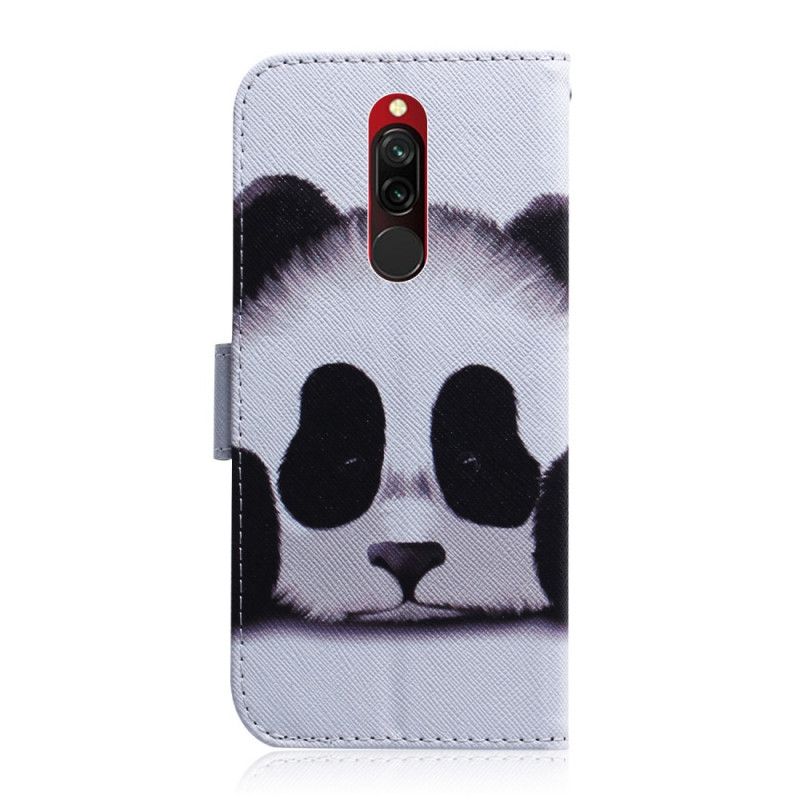 Leren Hoesje Xiaomi Redmi 8 Pandagezicht