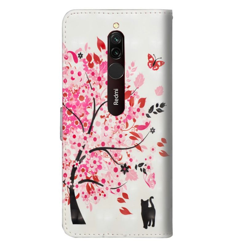 Leren Hoesje Xiaomi Redmi 8 Roze Boom