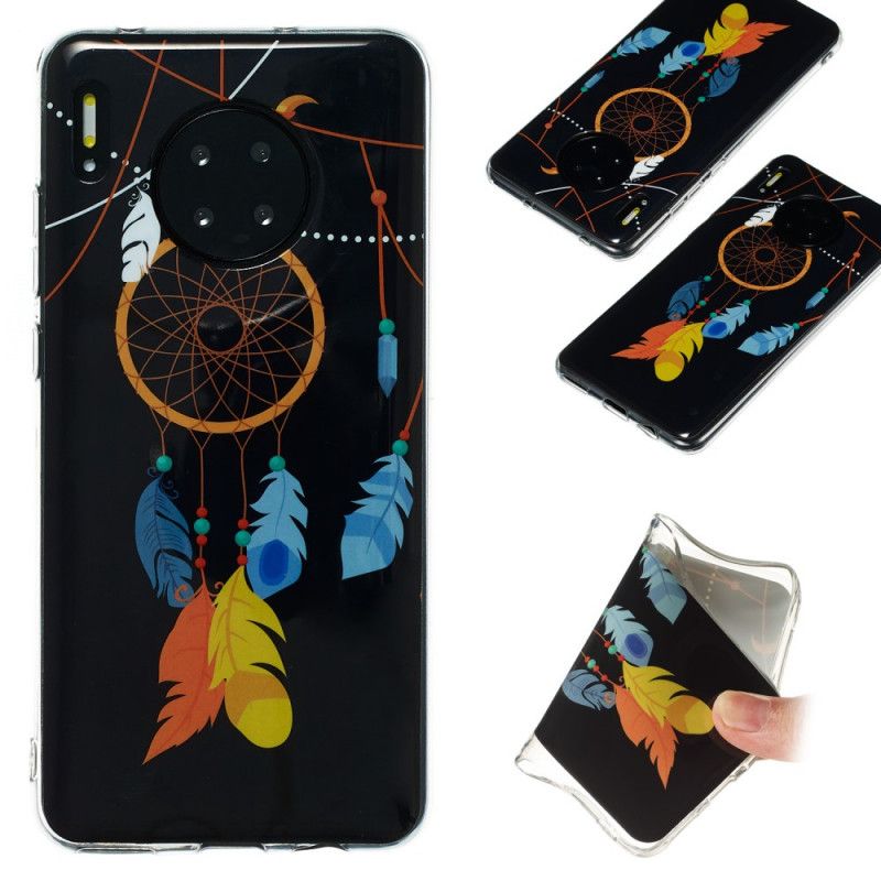 Cover Hoesje Huawei Mate 30 Telefoonhoesje Unieke Fluorescerende Dromenvanger