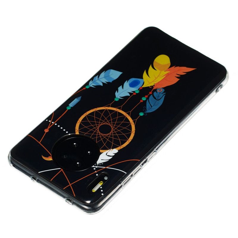 Cover Hoesje Huawei Mate 30 Telefoonhoesje Unieke Fluorescerende Dromenvanger