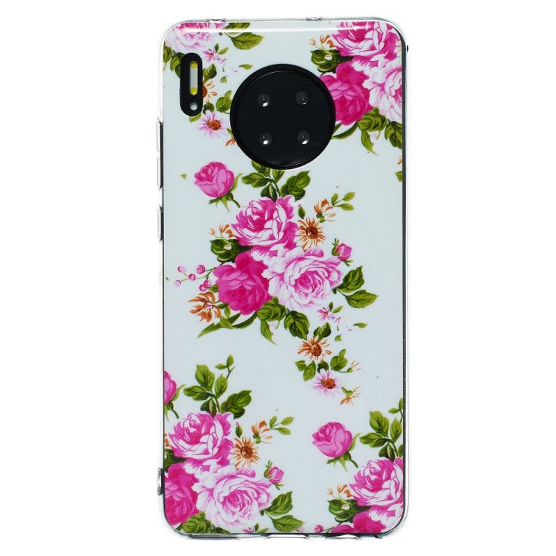 Hoesje Huawei Mate 30 Fluorescerende Vrijheidsbloemen