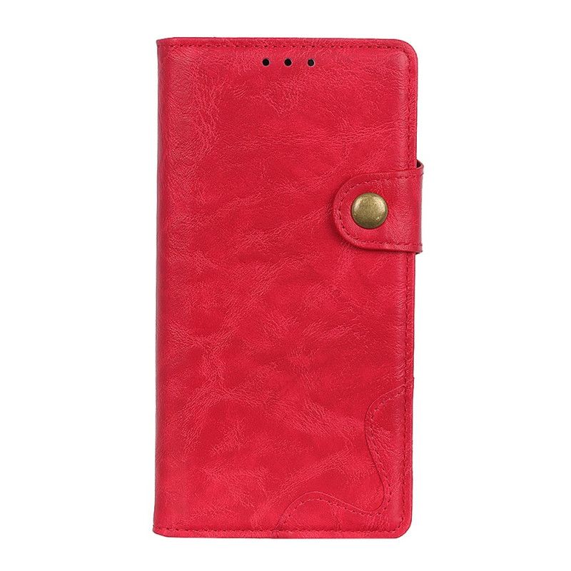 Leren Hoesje Huawei Mate 30 Rood Artistiek En Stiksel