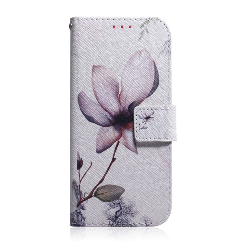 Bescherming Hoesje Xiaomi Poco X3 Telefoonhoesje Oud Roze Bloem