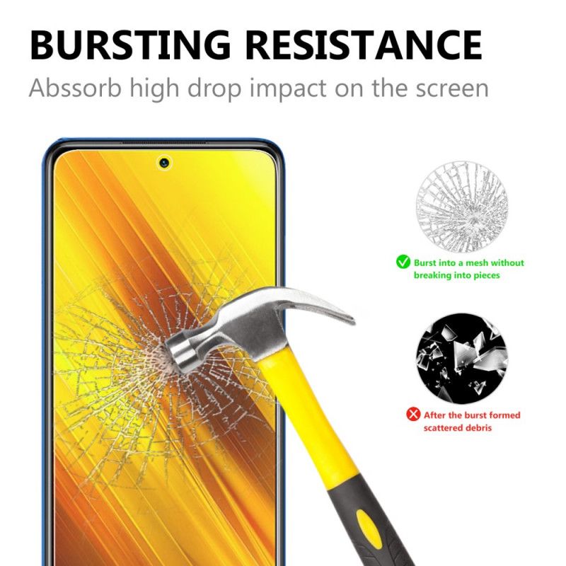 Bescherming Van Gehard Glas Met Boogrand Voor Xiaomi Poco X3 Scherm