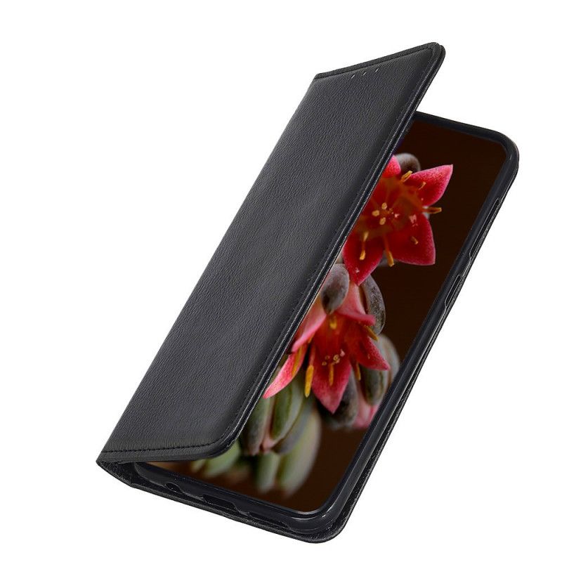 Folio-hoesje voor Xiaomi Poco X3 Rood Zwart Premium Split Lychee Leer
