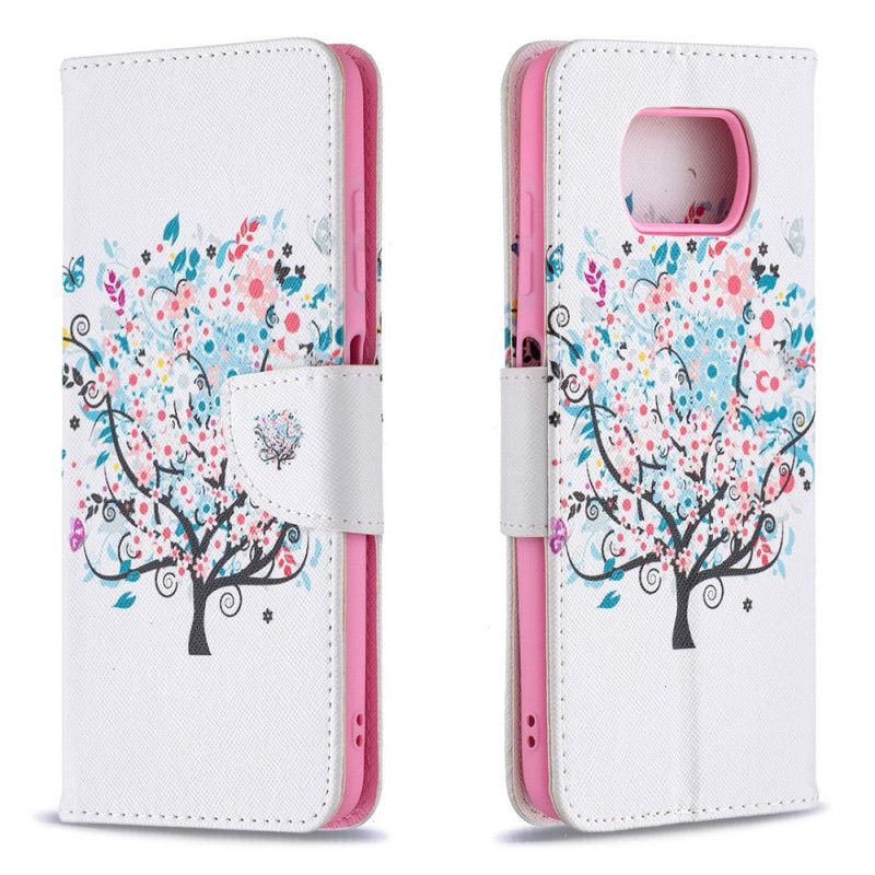 Leren Hoesje Xiaomi Poco X3 Bloemrijke Boom