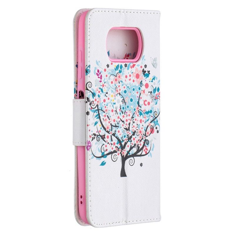 Leren Hoesje Xiaomi Poco X3 Bloemrijke Boom