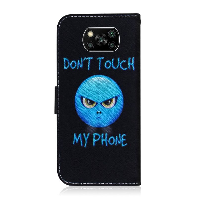 Leren Hoesje Xiaomi Poco X3 Telefoonhoesje Emoji-Telefoon