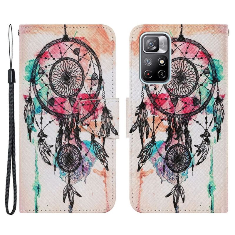 Bescherming Hoesje Xiaomi Redmi Note 11 / Poco M4 Pro 5g Dromenvanger Aquarel