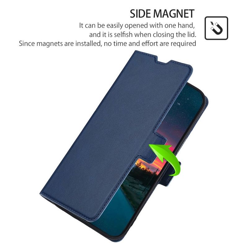 Bescherming Hoesje Xiaomi Redmi Note 11 / Poco M4 Pro 5g Finesse Lederen Stijl