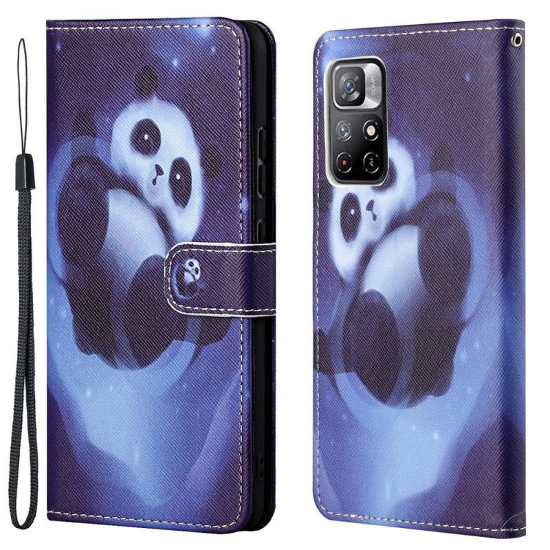 Bescherming Hoesje Xiaomi Redmi Note 11 / Poco M4 Pro 5g Panda Space Strappy