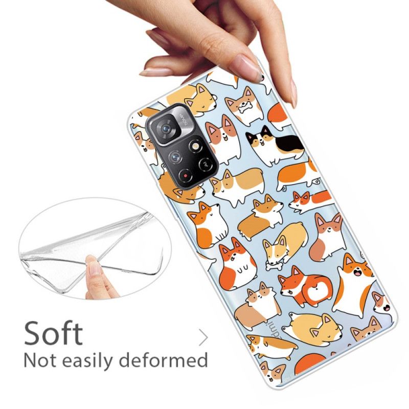 Case Hoesje Xiaomi Redmi Note 11 / Poco M4 Pro 5g Telefoonhoesje Meerdere Honden