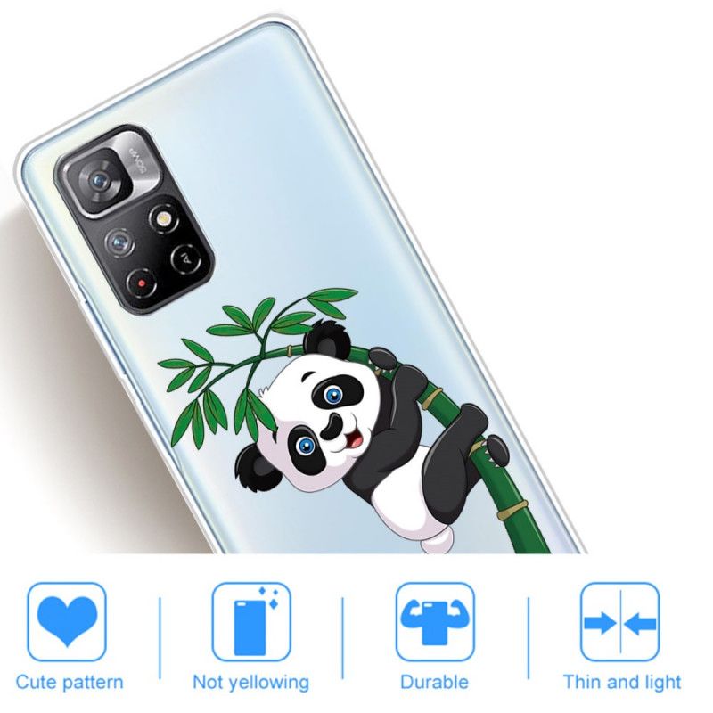 Case Hoesje Xiaomi Redmi Note 11 / Poco M4 Pro 5g Telefoonhoesje Panda Op Bamboe