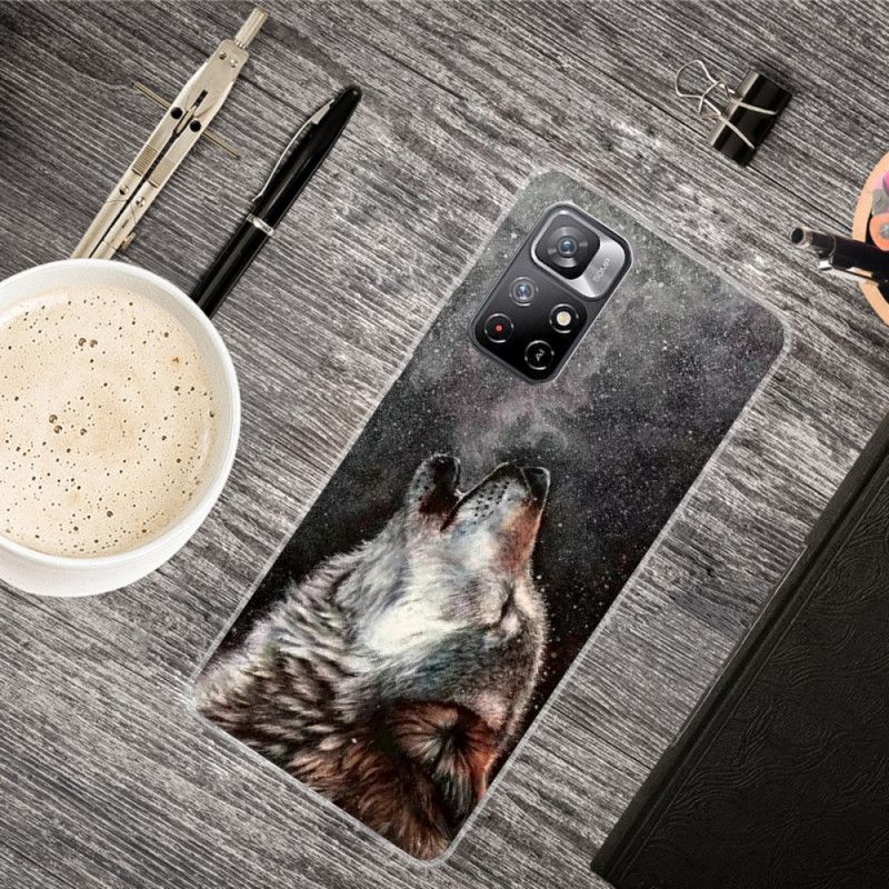 Case Hoesje Xiaomi Redmi Note 11 / Poco M4 Pro 5g Telefoonhoesje Sublieme Wolf