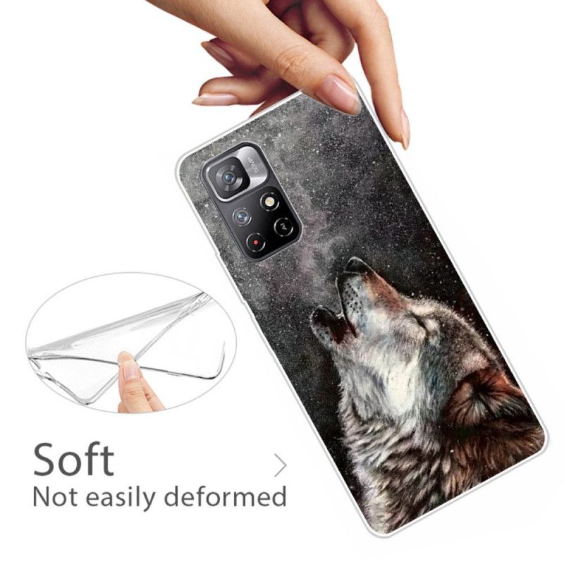 Case Hoesje Xiaomi Redmi Note 11 / Poco M4 Pro 5g Telefoonhoesje Sublieme Wolf