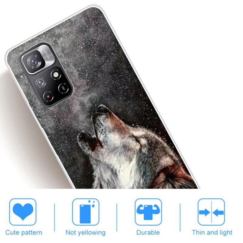 Case Hoesje Xiaomi Redmi Note 11 / Poco M4 Pro 5g Telefoonhoesje Sublieme Wolf