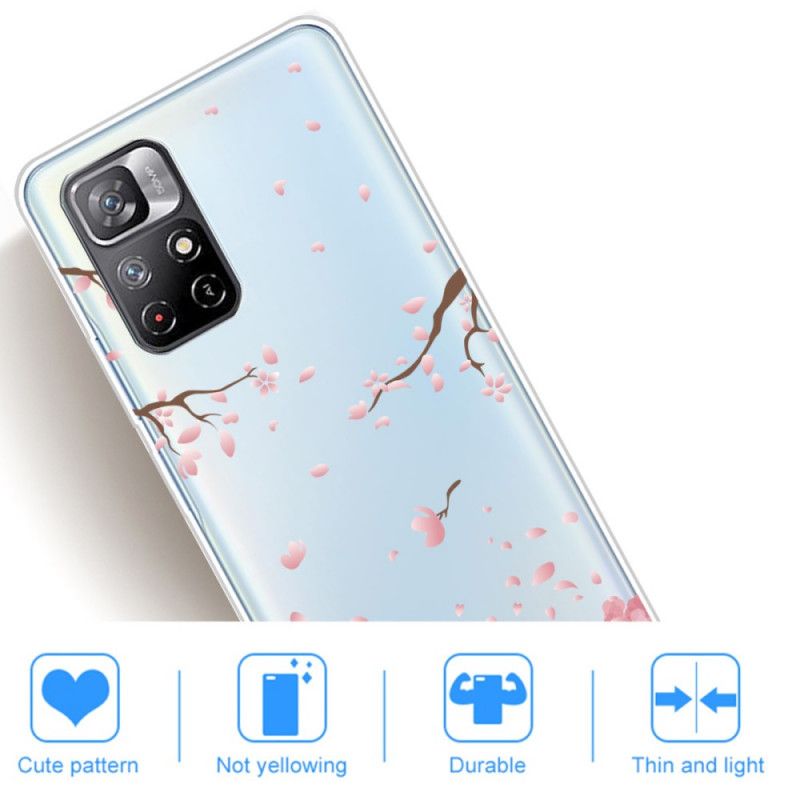 Cover Hoesje Xiaomi Redmi Note 11 / Poco M4 Pro 5g Telefoonhoesje Bloeiende Takken