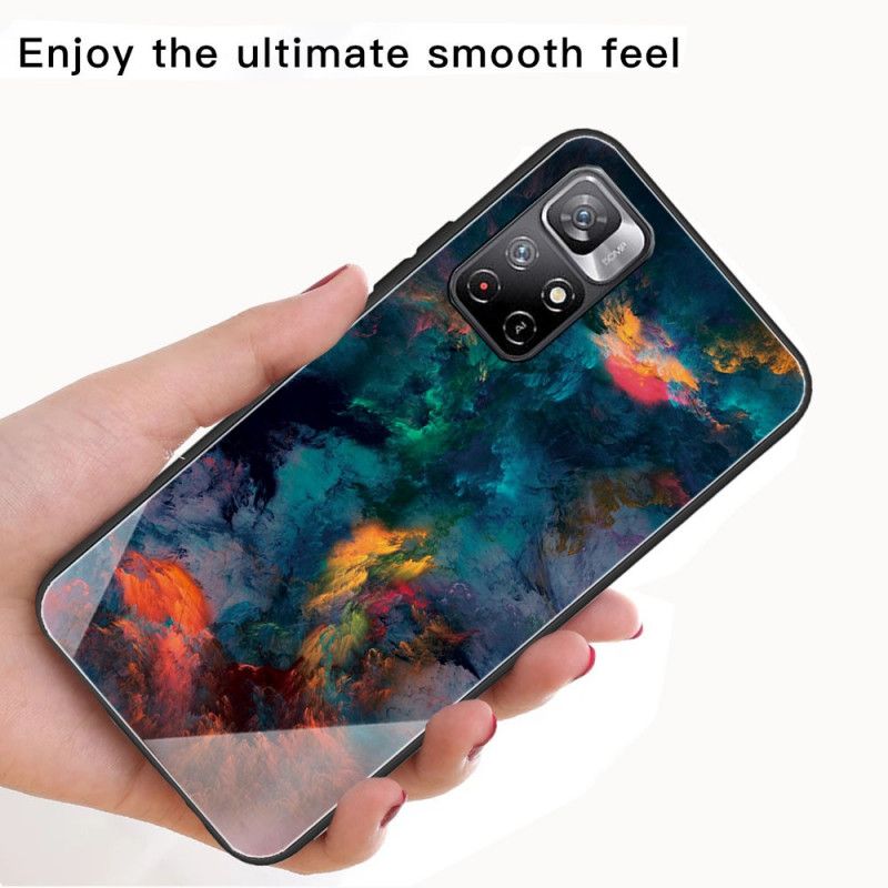 Cover Hoesje Xiaomi Redmi Note 11 / Poco M4 Pro 5g Telefoonhoesje Hemelgehard Glas