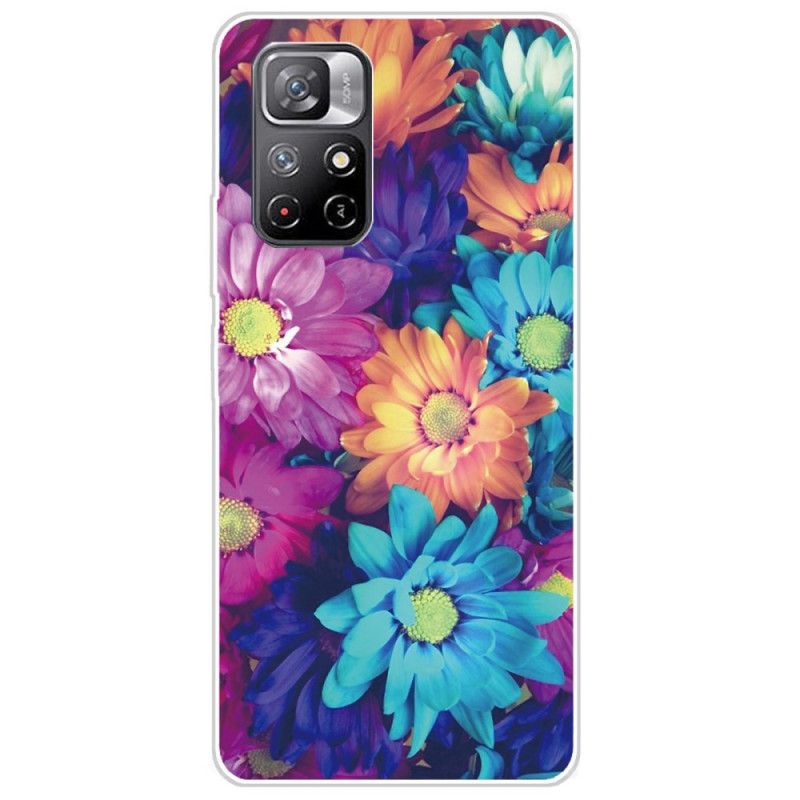 Cover Hoesje Xiaomi Redmi Note 11 / Poco M4 Pro 5g Telefoonhoesje Kleurrijke Madeliefjes